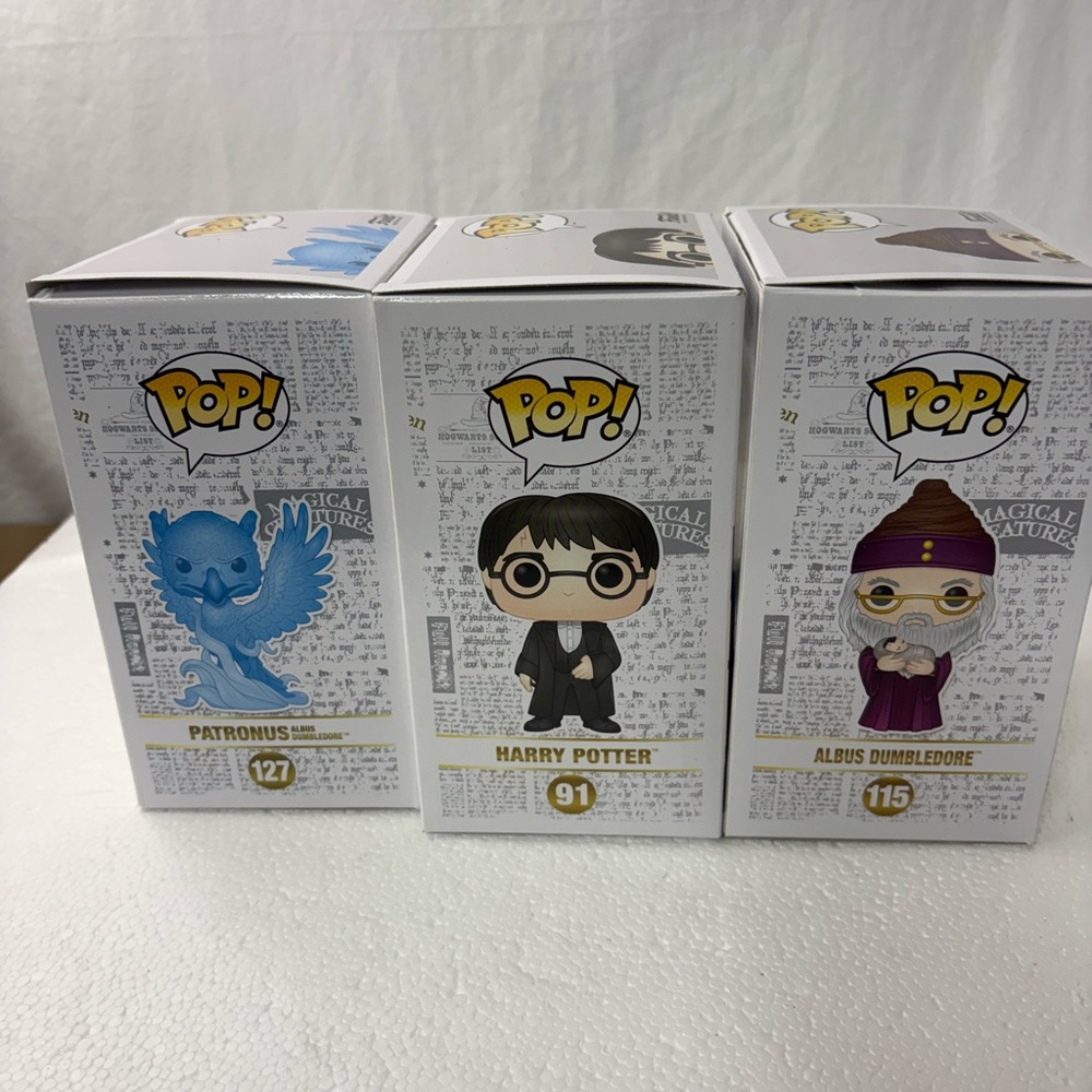 Lot of 3 Funko pop! Harry Potter, Dumbledore, patronus 127 115 91 - Picture 6 of 6
